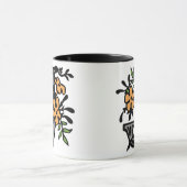 Blumenmonogramm-Buchstabe J Tasse (Zentrum)