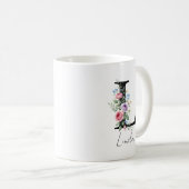 Blumenmonogramm – Buchstabe L Kaffeetasse (VorderseiteRechts)