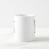 Blumenmonogramm – Buchstabe N Kaffeetasse (Mittel)
