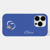 Blumenmonogramm Buchstabe O Ruhestand Geschenk Case-Mate iPhone Hülle (Rückseite (Horizontal))
