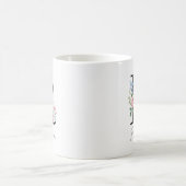 Blumenmonogramm – Buchstabe R Kaffeetasse (Mittel)