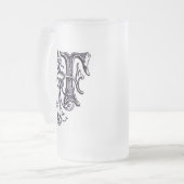 Blumenmonogramm 'F' - Tasse (Vorderseite Links)