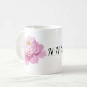 Blumenmonogramm Kaffeetasse (Vorderseite Links)