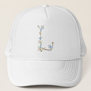 BLUMENmonogramm L Truckerkappe