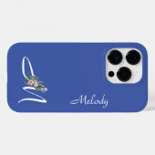 Blumenmonogramm Letter M-Übernahmegeschenk Case-Mate iPhone Hülle (Rückseite (Horizontal))