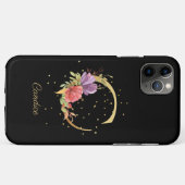 Blumenmonogramm Name Anfangsbuchstabe C Buchstabe Case-Mate iPhone Hülle (Rückseite (Horizontal))