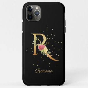 Blumenmonogramm Name Buchstabe R personalisieren Case-Mate iPhone Hülle