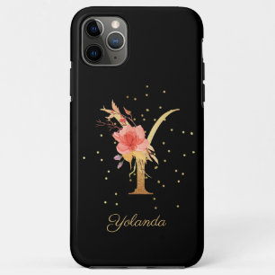 Blumenmonogramm Name Buchstabe Y personalisieren Case-Mate iPhone Hülle