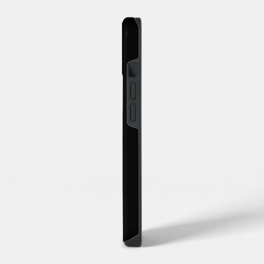 BLUMENMONOGRAMM SCHREIBEN E MINIMALISTISCHE SCHWAR iPhone HÜLLE (Linke Seite)