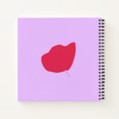 Blumenmonogramm SpiralNotebook Notizblock (Rückseite)