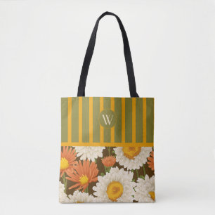 Blumenmonogramm-Tasche Tasche