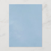 Blumenmonogramm-Wappen Hochzeitgastdetails Begleitkarte (Rückseite)