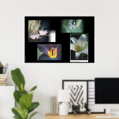 Blumenmontage Poster (Heimbüro)