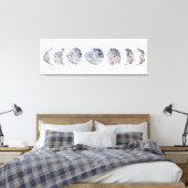 Blumenmoon Phase-Leinwand Leinwanddruck (Insitu (Schlafzimmer))