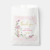 Blumenmoon Pink Babydusche Geschenktütchen (Vorderseite)