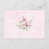 Blumenmoon Rosa Bücher für Baby Begleitkarte (Rückseite)