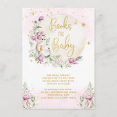 Blumenmoon Rosa Bücher für Baby Begleitkarte (Vorderseite)
