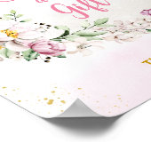 Blumenmoon Rosa Bücher und Geschenke Poster (Ecke)