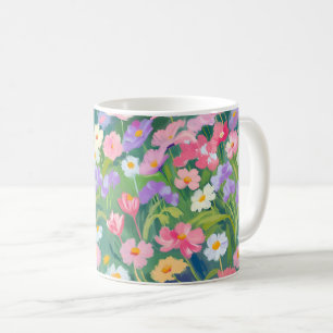 Blumenmorgendliche Tasse