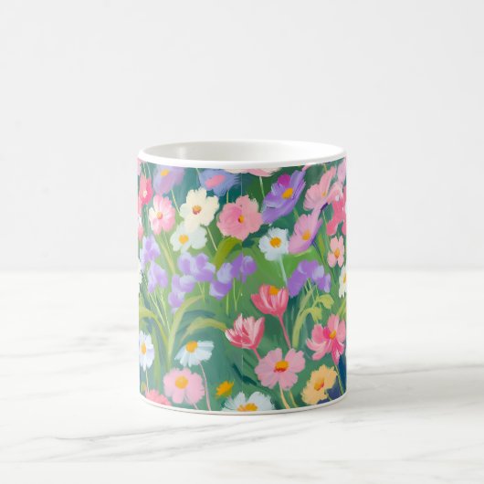 Blumenmorgendliche Tasse (Mittel)