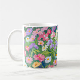 Blumenmorgendliche Tasse
