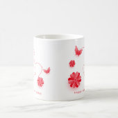 Blumenmorgendliche Tasse, Muttertag Kaffeetasse (Mittel)