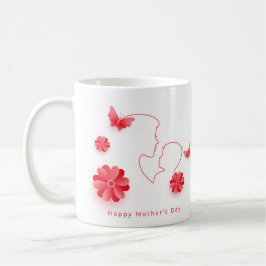 Blumenmorgendliche Tasse, Muttertag Kaffeetasse