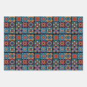 Blumenmosaik in lebhaften Farben Geschenkpapier Set (Vorderseite 2)