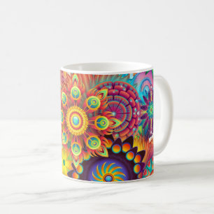 Blumenmosaik Kaffeetasse