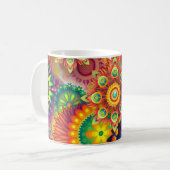 Blumenmosaik Kaffeetasse (Vorderseite Links)