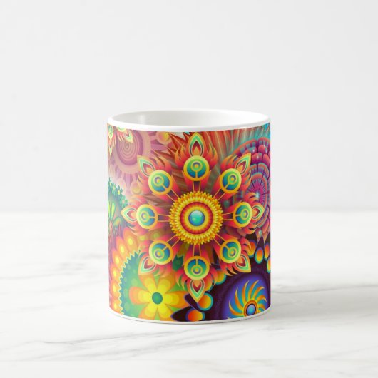 Blumenmosaik Kaffeetasse (Mittel)