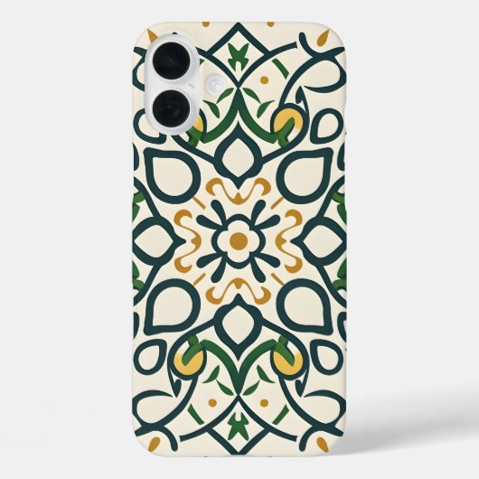 Blumenmosaik, Mandala-Muster Case-Mate iPhone Hülle (Rückseite)