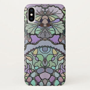 Blumenmosaik-Muster für abstrakte lila Pansy-Mosai Case-Mate iPhone Hülle
