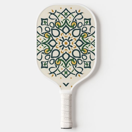 Blumenmosaik Pickleball Schläger (Vorderseite)
