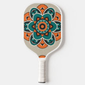 Blumenmosaik Pickleball Schläger (Rückseite)