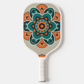 Blumenmosaik Pickleball Schläger (Vorderseite)