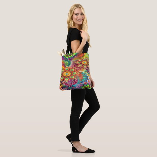 Blumenmosaik Tasche (Am Model)