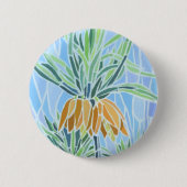 Blumenmosaikdesign Button (Vorderseite)