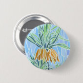 Blumenmosaikdesign Button (Vorne & Hinten)