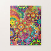 Blumenmosaikmuster Puzzle (Vertikal)