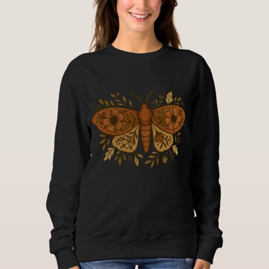 Blumenmoth T - Shirt - Gothic Boho Witchy T-Shirt (Vorderseite)