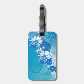 Blumenmotiv 10 Gepäckmarken Gepäckanhänger (Rückseite vertikal)