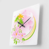 Blumenmotiv 12 Uhr (Winkel)