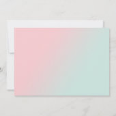 Blumenmotiv 16 . Geburtstag Geburtstagsparty Einladung (Rückseite)