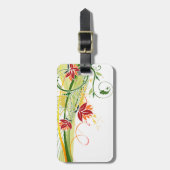 Blumenmotiv 1 Gepäckanhänger Optionen (Vorderseite vertikal)