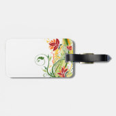 Blumenmotiv 1 Gepäckanhänger Optionen (Rückseite horizontal)