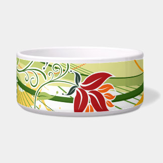 Blumenmotiv 1 Haustierschale Napf