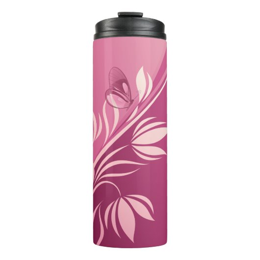 Blumenmotiv 2-4 Bildoptionen Thermosbecher (Vorderseite)
