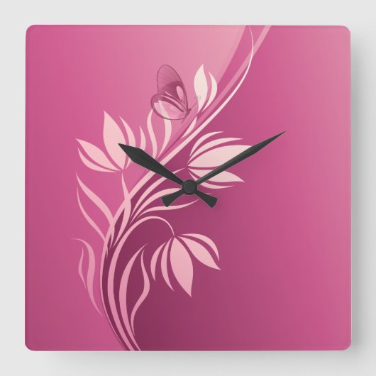 Blumenmotiv 2 Uhr (Vorderseite)
