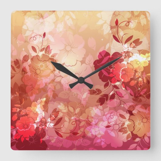 Blumenmotiv 6 Uhr (Vorderseite)
